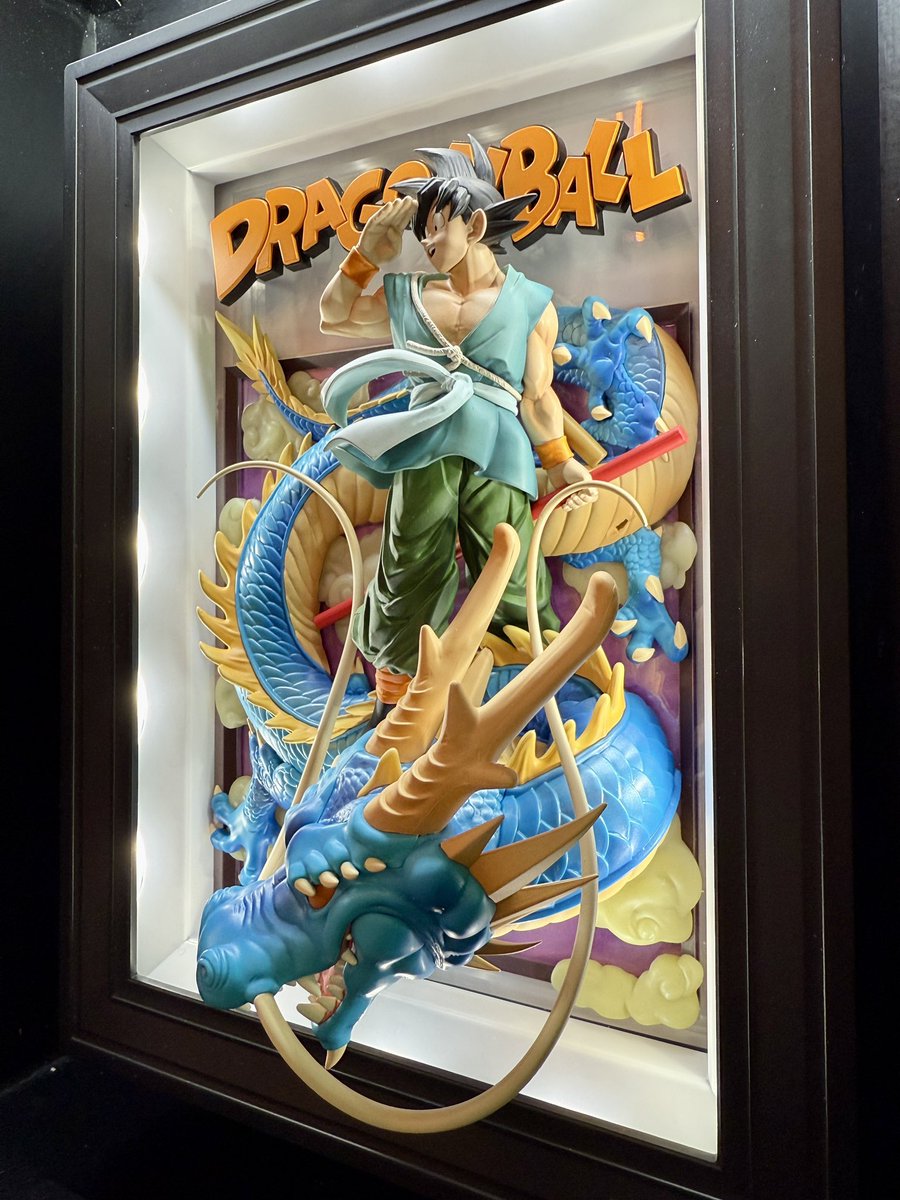 壁に掛けられる立体絵画「Tamashii Art ドラゴンボール 孫悟空＆龍