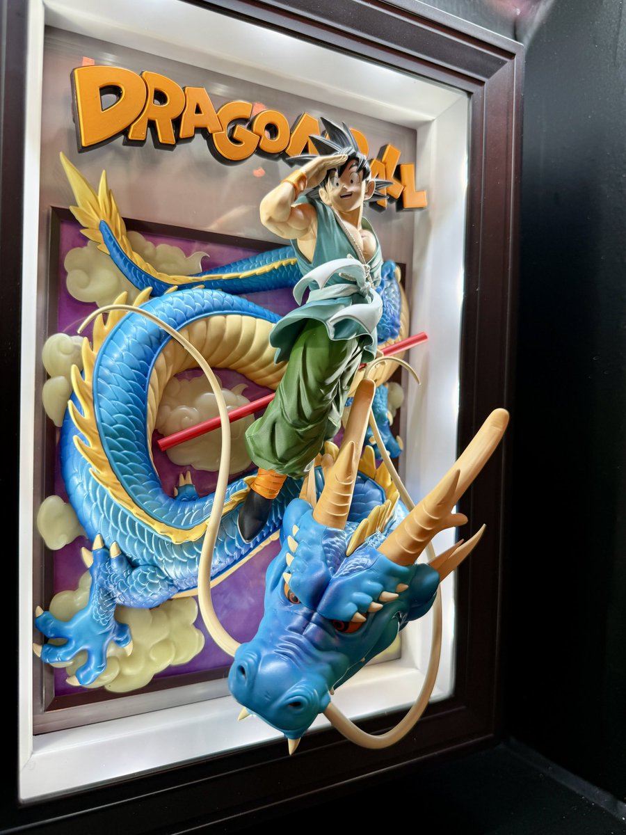 壁に掛けられる立体絵画 「Tamashii Art ドラゴンボール 孫悟空＆龍