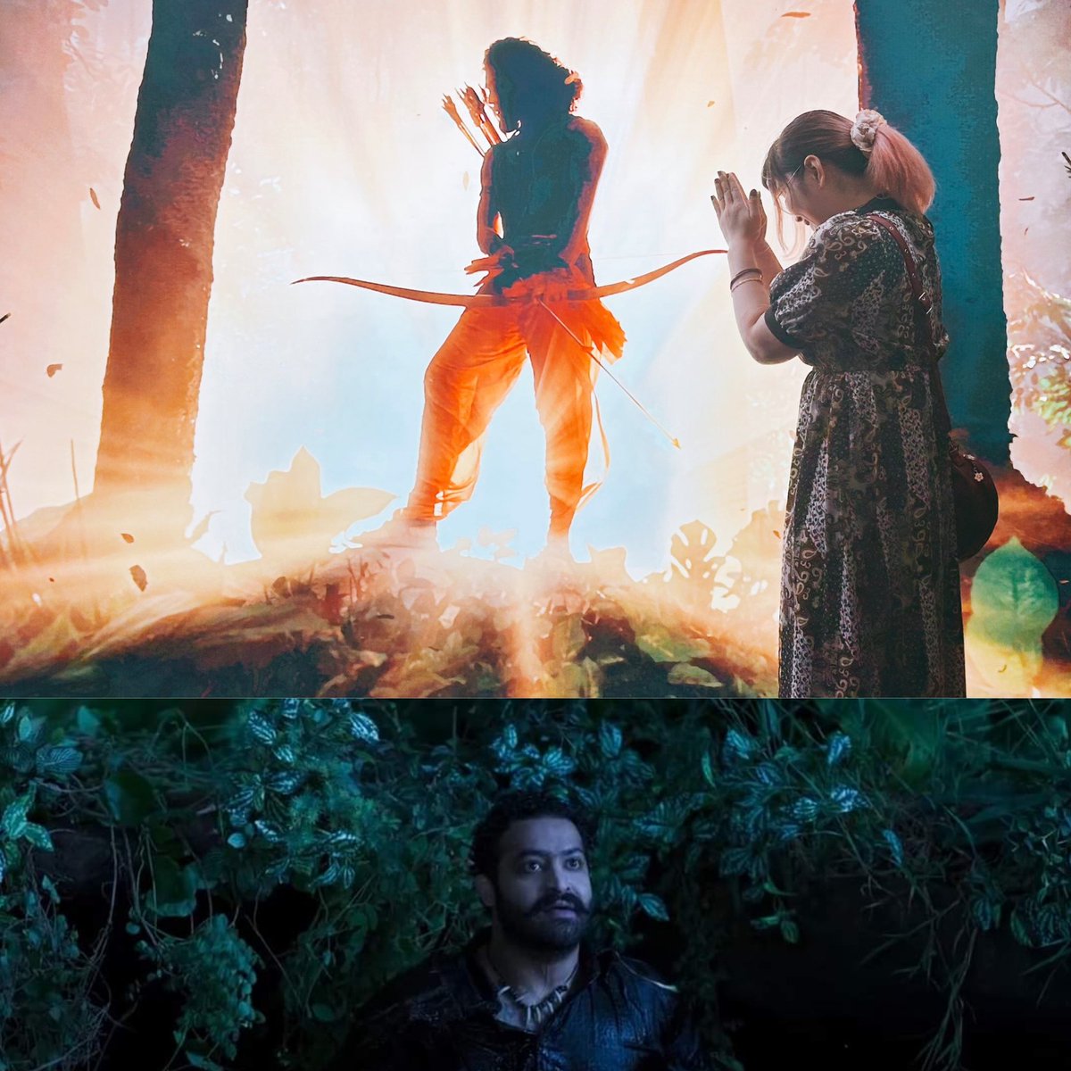 elagelaga2's tweet image. What RRR did for #RamCharan and #JrNTR is

It branded Ram Charan as Lord Rama &amp;amp;
It branded Jr NTR as Side Character