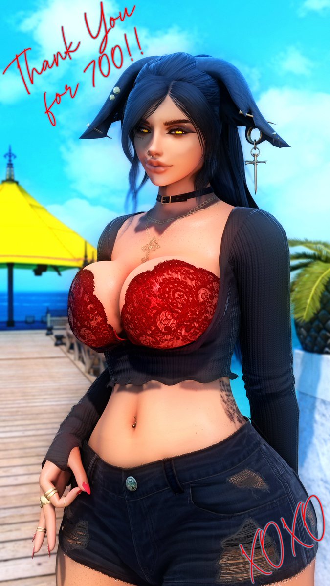 Thank you all so much for 700!! 🧡🖤🧡
For years some of my friends tried to get me to start a twitter account for my gposes but I always said no. I just didnt think anyone would want to see my stuff. Eventually I gave in and wow! 700! Blows my mind. I appreciate you all! 💋💋💋