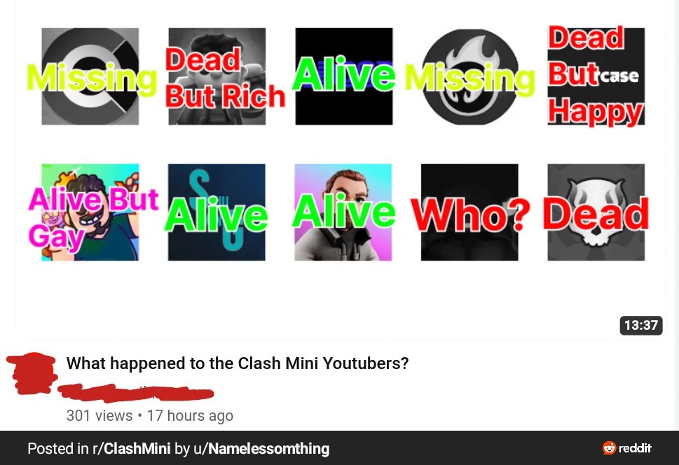 Clash mini subreddit lowkey crazy 😭