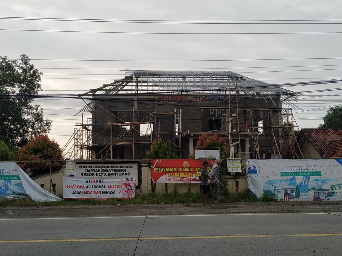 Sitoneizer's tweet image. Update pembangunan gedung Polsek Jatilawang Banyumas