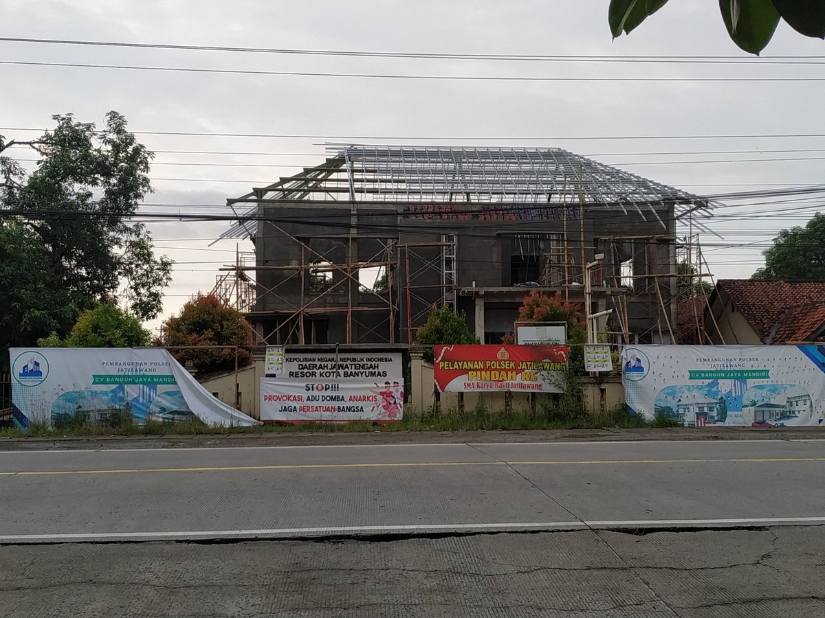 Sitoneizer's tweet image. Update pembangunan gedung Polsek Jatilawang Banyumas