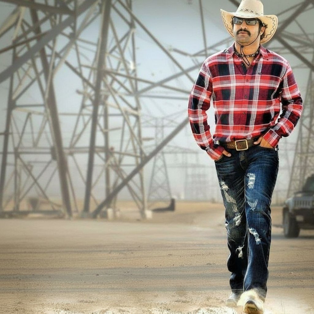 lion_king_jungl's tweet image. Oka Cowboy genre film cheste manam western lo jenda patheyochu🤞