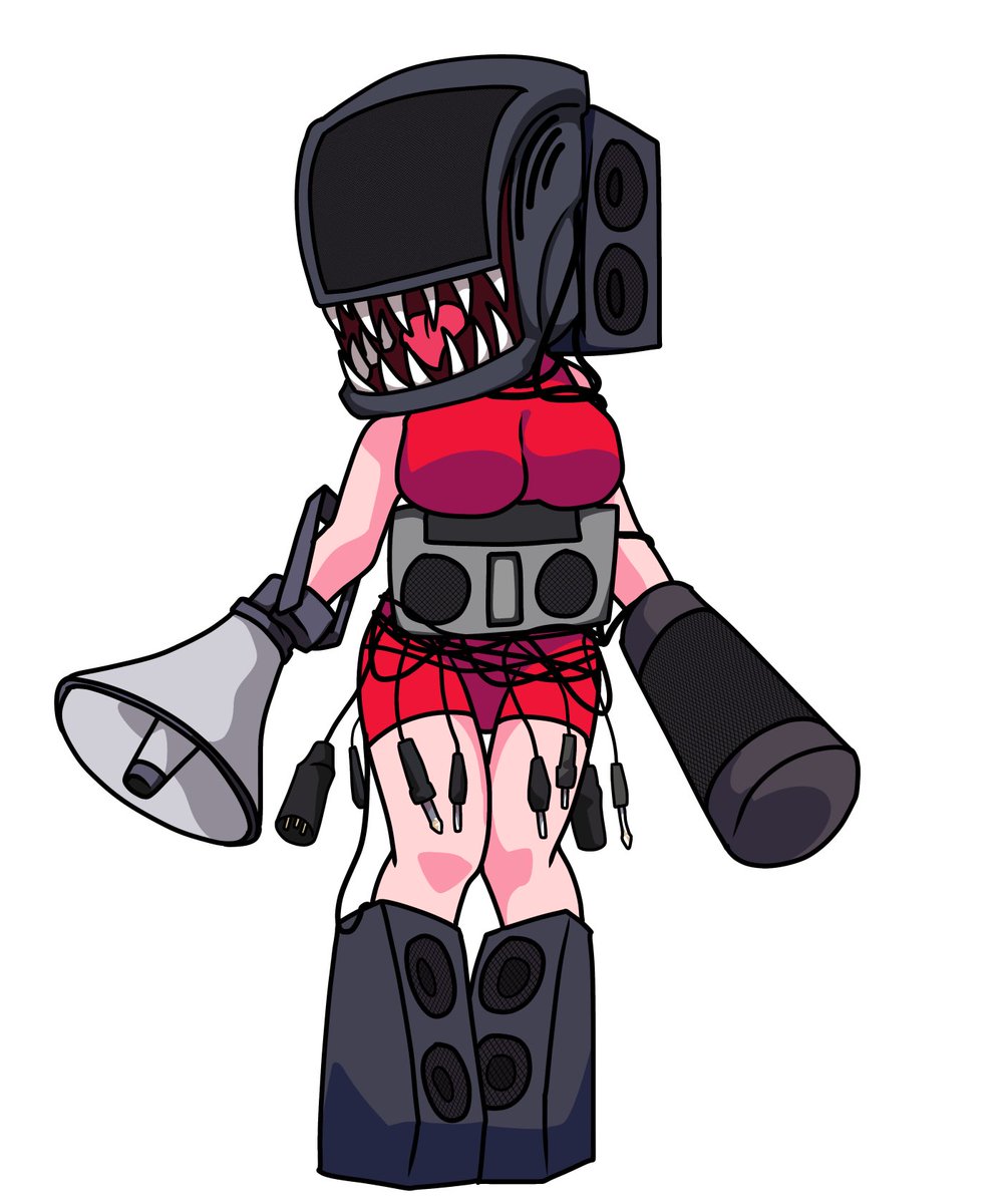 #FNF
せっかくだからスピーカーの悪魔のGFちゃんも描いてみた