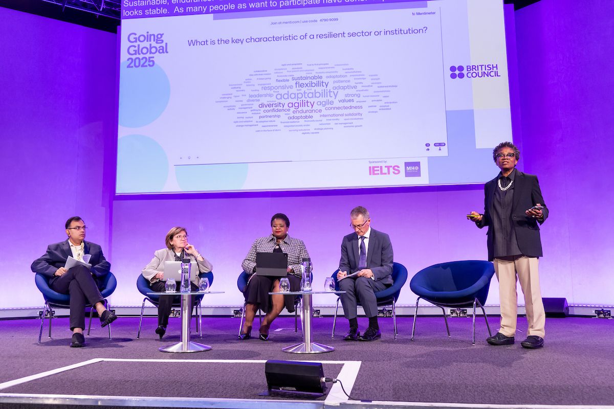 <a href="/IITKgp/">IIT Kharagpur</a> Director <a href="/Suman_iitkgp/">Prof. Suman Chakraborty</a> represented the Institute at the British Council’s #GoingGlobal2025 conference in London, UK. He joined global education leaders in a plenary on “Building Resilience for a Volatile Future”, highlighting collaboration and innovation in higher