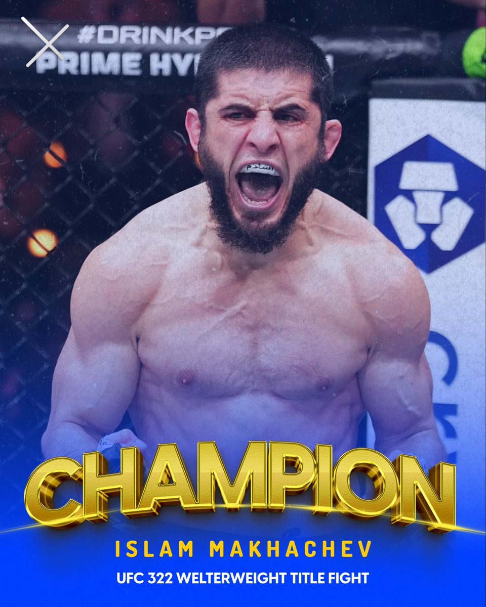 Betxchange's tweet image. Absolute domination from Makhachev! 🤯💥

The new Welterweight Champion had Maddalena in his pocket the whole fight, taking every round, wrestling him like a rag doll. 😂👀
#ufc #ufc322 #Maddalena #Makhachev #welterweight #combatsports #wrestling #titlefight