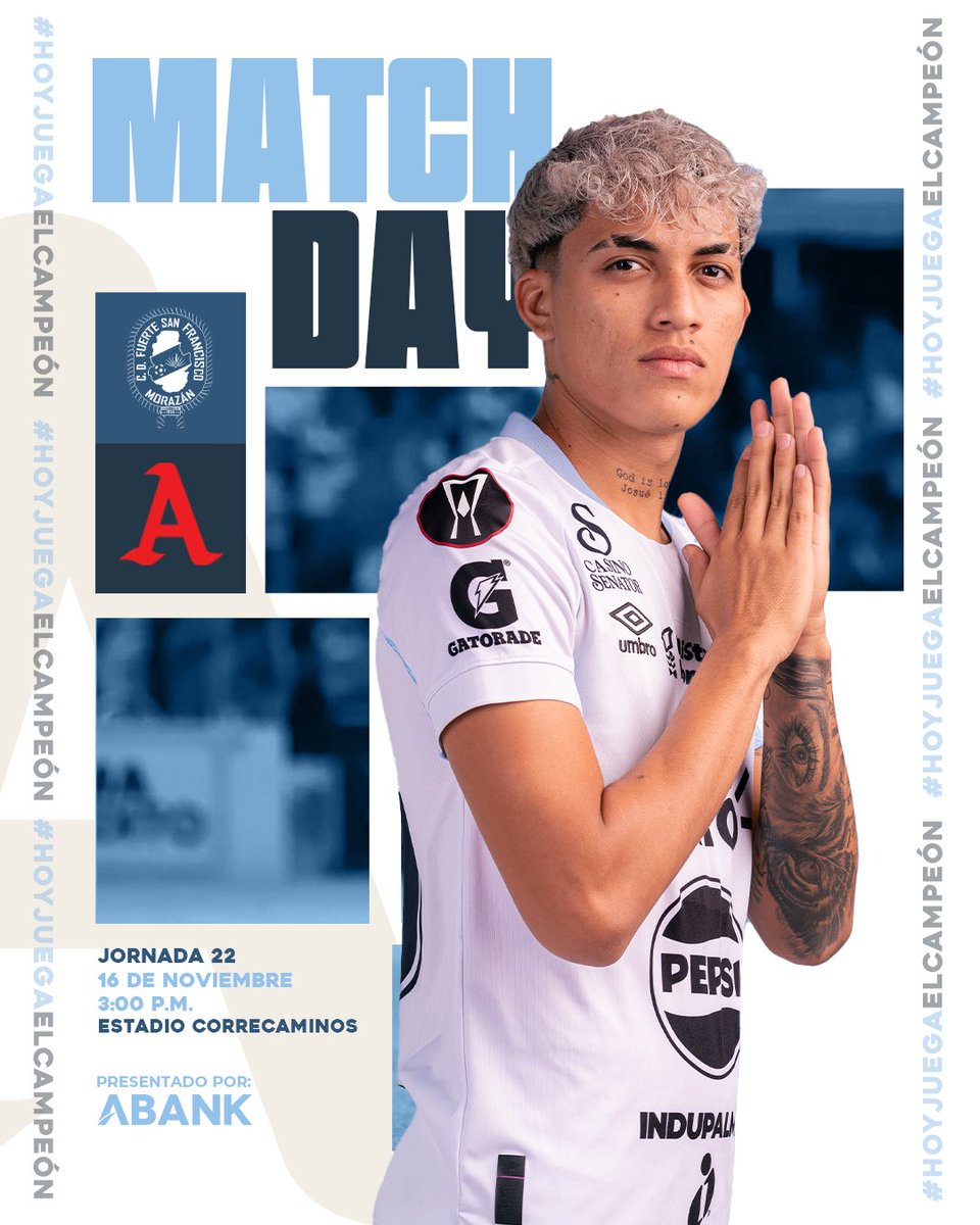 𝚈 𝚍𝚊𝚕𝚎 𝚊𝚕𝚎𝚐𝚛í𝚊, 𝚊𝚕𝚎𝚐𝚛í𝚊 𝚊 𝚖𝚒 𝚌𝚘𝚛𝚊𝚣ó𝚗… 🎶🥁

🆚 𝙵𝚞𝚎𝚛𝚝𝚎 𝚂𝚊𝚗 𝙵𝚛𝚊𝚗𝚌𝚒𝚜𝚌𝚘
⏰ 𝟹:𝟶𝟶 𝙿𝙼

#AlianzaFC #LaGloriaNosPertenece