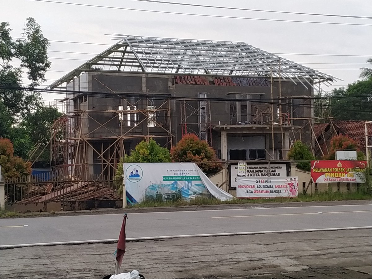 Sitoneizer's tweet image. Update pembangunan gedung Polsek Jatilawang Banyumas
