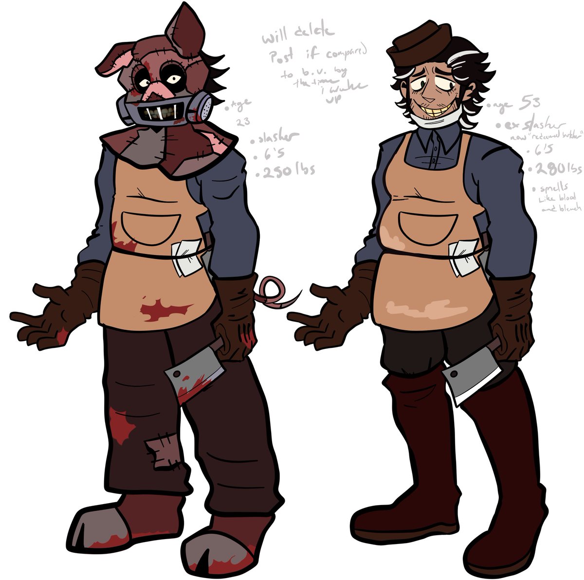 Working on a new slasher oc