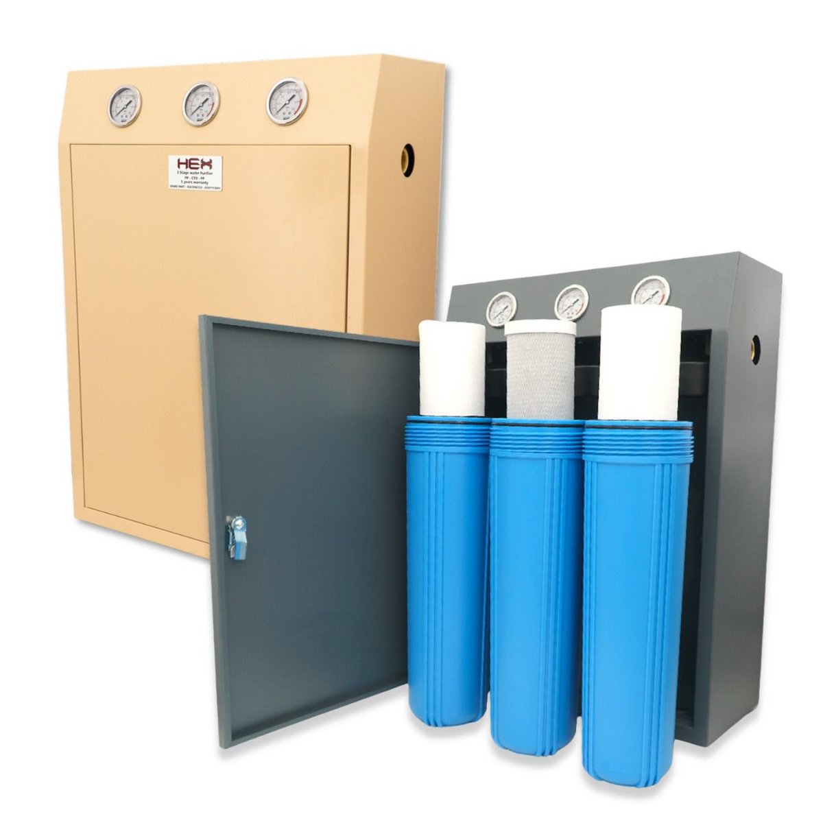 في البعض يشتكي من شوائب الماء
بحيث يضطر يغسل الخزان كل 6 شهور.
او يركب فلاتر.
و الفلاتر بعضهم ينزعج من منظرها بالحوش

هذا المنتج عبارة عن صندوق فيه فلاتر و الصندوق مخفي بالطابوق.

فكرة جميلة للي ما وصل مرحلة الياسة يقدر يركبها بسهولة