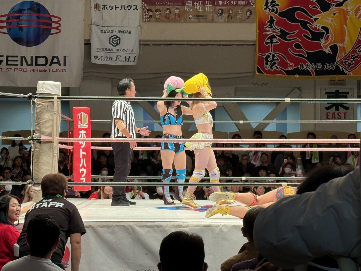 仙女 後楽園試合結果‼️】 ◇第4試合タッグマッチ ◯なつぽい&さくら