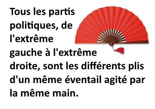 <a href="/liasagan/">Lia Sagan</a> Il ne sert plus à rien aujourd'hui d'aller voter, non seulement tous les partis roulent pour la même mafia, mais toute tentative de purger ce monde fétide par une candidature honnête serait aussitôt écartée d'un revers de la main par la fraude électorale déjà avérée.
