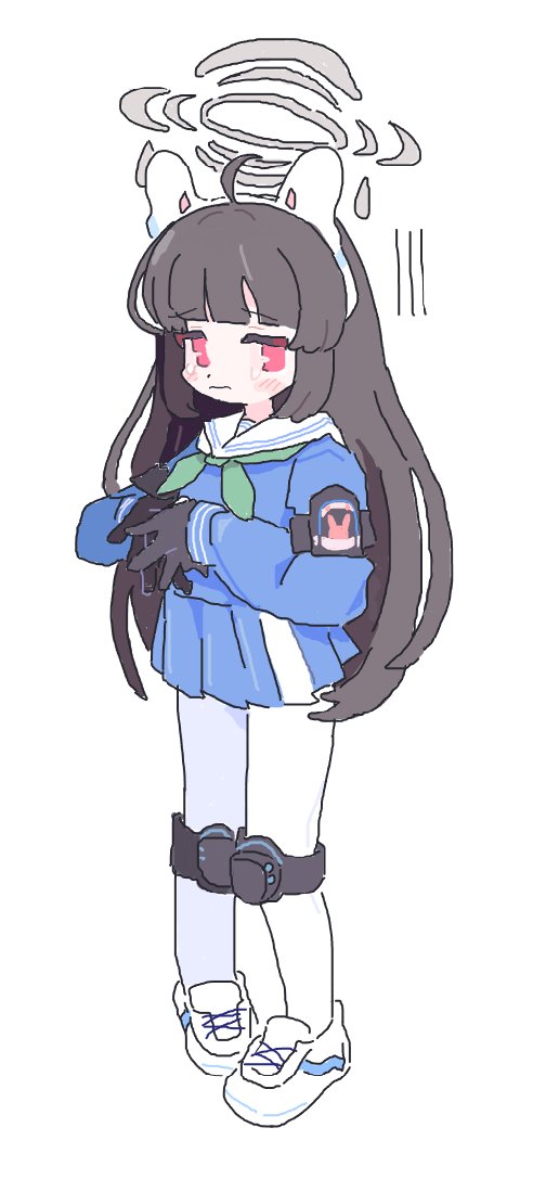 霞沢ミユ(ブルアカ) 「」|のにはのイラスト
