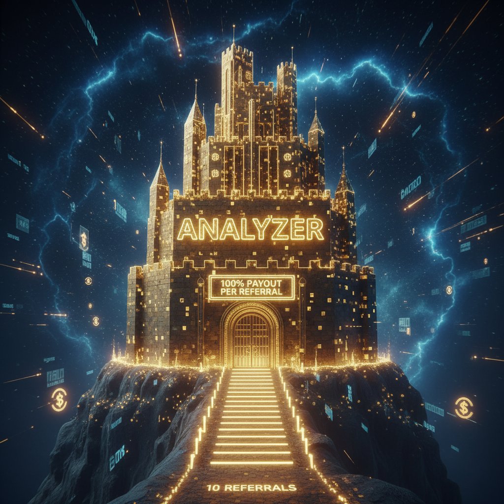 WileyJones1995's tweet image. A Collaborative #Empire in the Making🏰
Every empire is built by many.
We lay the foundation with our AI technology.
You help it expand and earn 100% of the referral treasure.
Let&apos;s build a financial empire together.
* Your first step: just 10 referrals🎯
#CryptoEmpire #Analyzer