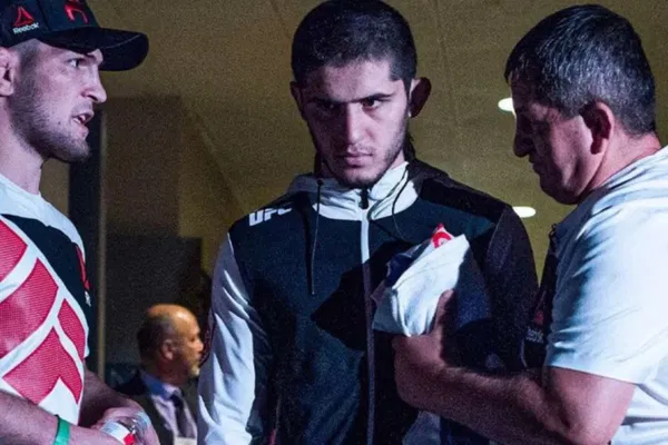 mma_kings's tweet photo. Abdulmanap Nurmagomedov continues to make a case for the greatest MMA coach ever, even posthumously. 

The system and mentality this guy implemented for his guys is truly different and unbelievable #UFC322 https://t.co/wQ65qqAMI9
