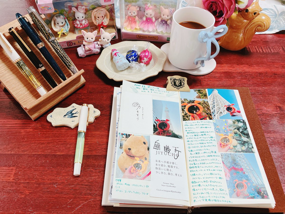 mk_t_log's tweet image. 昨日のお出かけ記録✍️
(空白部分は後で書きます)
#トラベラーズノート