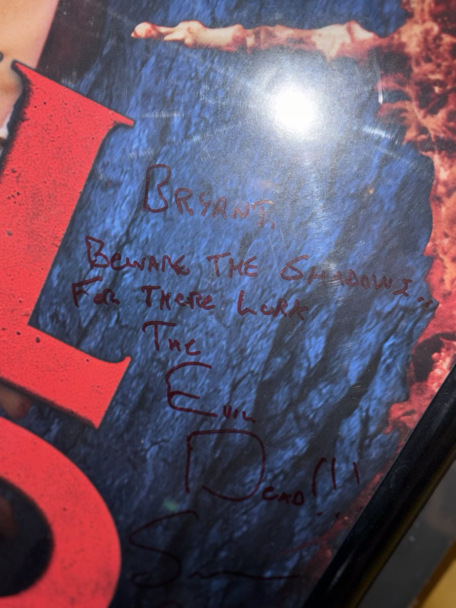 bryantmudd's tweet image. This has to boost my street cred a smidge. #EvilDead #SamRaimi #horror #BruceCampbell #Grindhouse