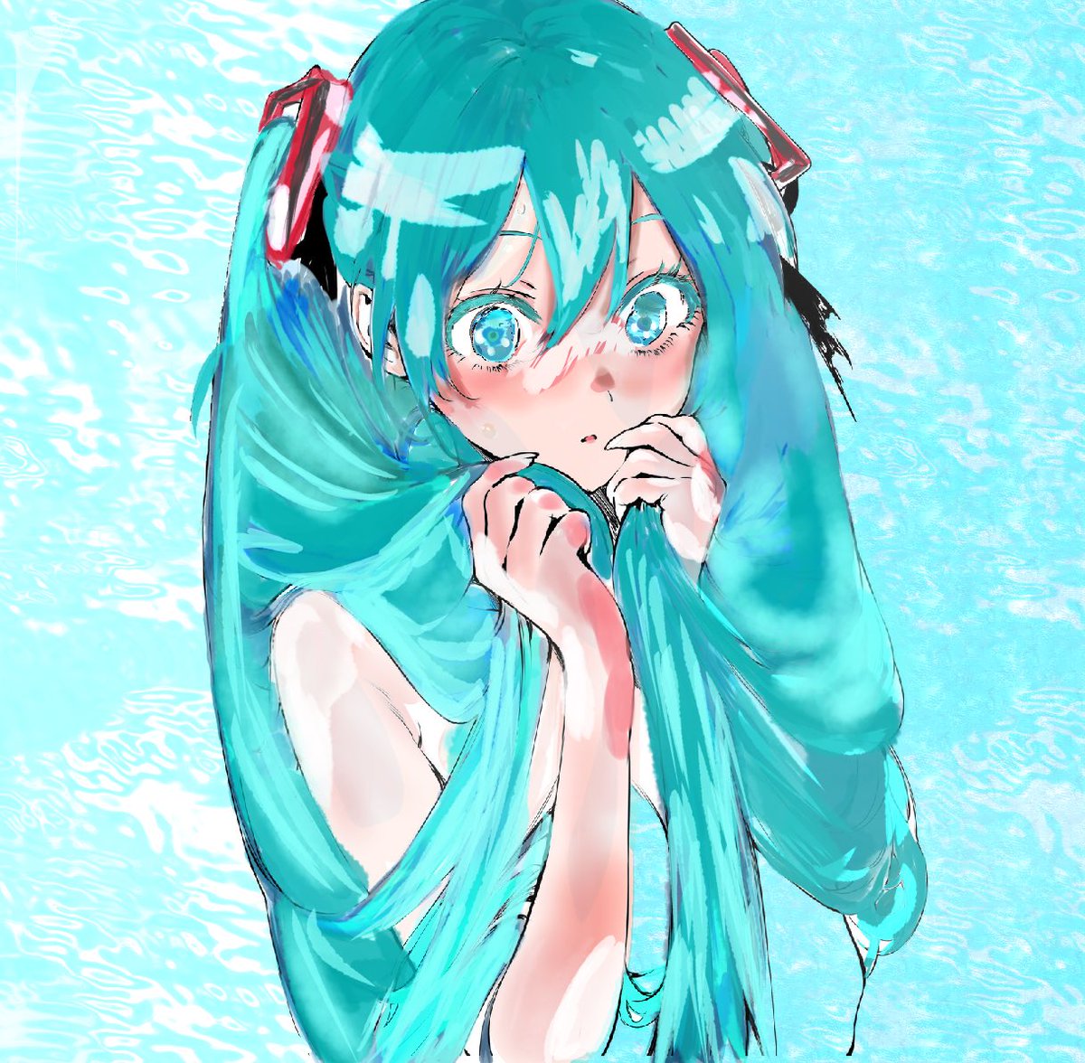 qIB6CndC0P44072's tweet photo. 初音ミクのフリー線画を使って何度も白い肌をプロの肌に近づいた結果
思い通りの肌色が濡れて満足です
 #白い肌  #初音ミク
 #フリー線画 https://t.co/WxinMsPBcB