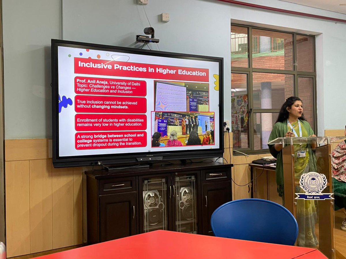 TarannumBhasin's tweet image. Shared my 3-day Intl conf learnings on #Redefining #Inclusion with our Middle Stage tchrs. Their enthusiasm, ideas and support for #CWSN truly inspired me Grateful to my mentors @ashokkp @y_sanjay @pntduggal @sunandask21 for guiding me and helping me grow every day @EduMinOfIndia