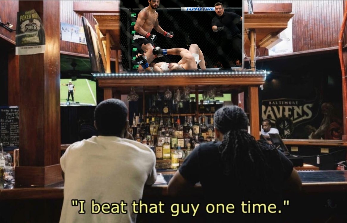 TheUFCStats's tweet image. Adriano Martins sitting in a bar rn
