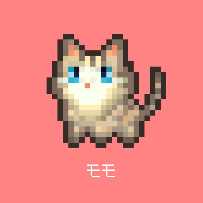 dotcatsモモちゃん🍑 #dotcats #猫好きさんと繋がりたい