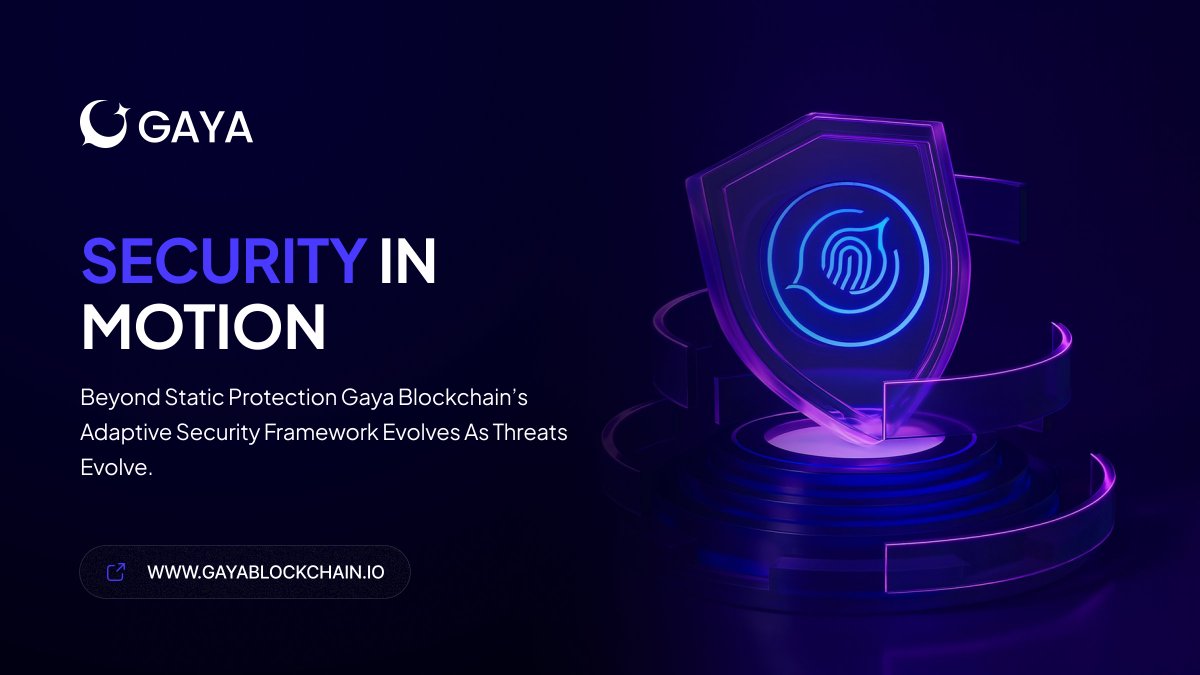 GayaBlockchain's tweet image. Security can’t stay still, and neither do we.

Gaya Blockchain is built on an adaptive security framework designed to evolve as threats evolve.
From dynamic protections to continuous monitoring, our approach goes beyond static safeguards to deliver a resilient foundation for…