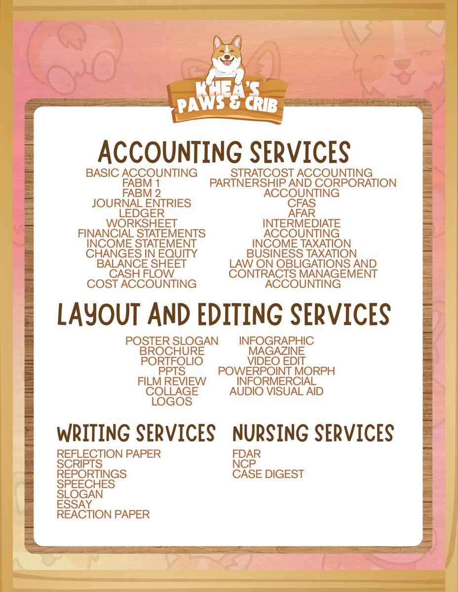 Khea's Here!

accepting rush &amp; non-rush academic commission

lf commissioner acad comms ph service PowerPoint morph ncp fdar drawing transcript infomercial essay reflection reaction paper film review poem brochure slogan collage infographics ppt 

If not stated just DM^^