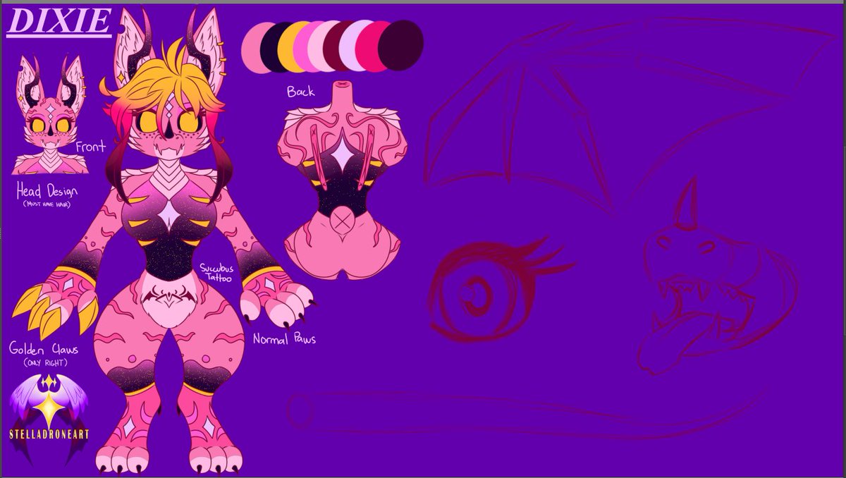 Almost finishing my fursona!!! #art #oc #refsheet #furry #furries #Fursona