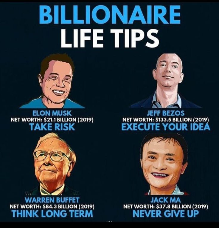 Billionaires and their secret in 3 sentence.