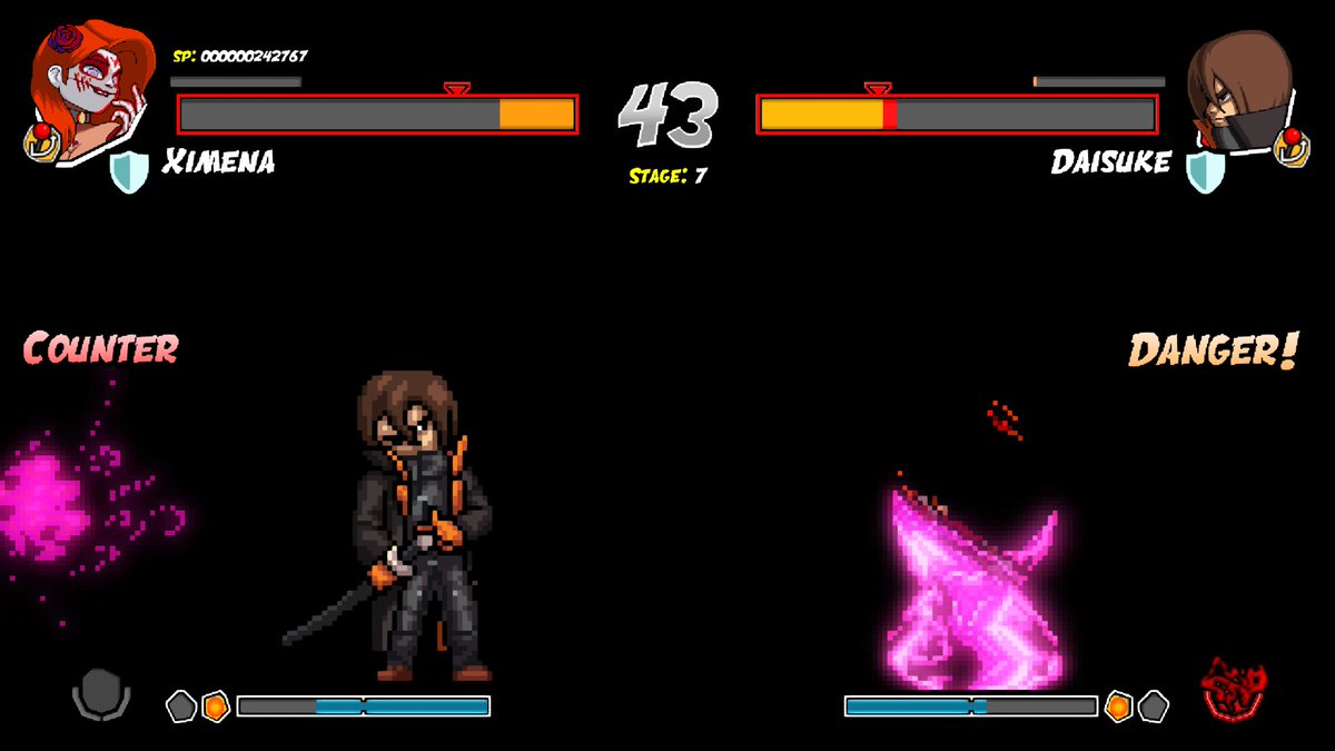 TheDeviot's tweet image. Checked out some more POCKET BRAVERY tonight. Thanks @1upjohn @EGuy0613 @its_stitched &amp;amp; everyone for stopping in. I like this one a lot. I think @neonarcadegrant @shinbojack would definitely enjoy this, being fighting game connoisseurs. If you haven&apos;t checked it out give it a go.