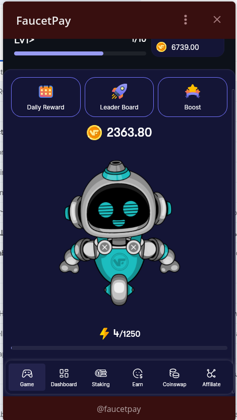 Your daily vFEY awaits 😍

play our game and get automatically added to our next airdrop to win several prizes.

🎁🎁

faucetpay.io telegram bot