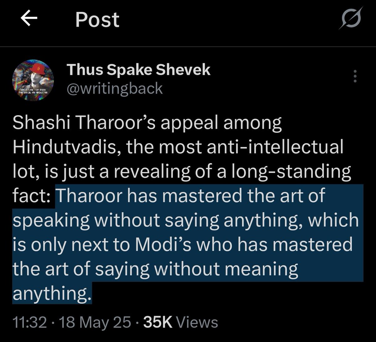 writingback's tweet image. Sophistry of speech meets bankruptcy of sense.