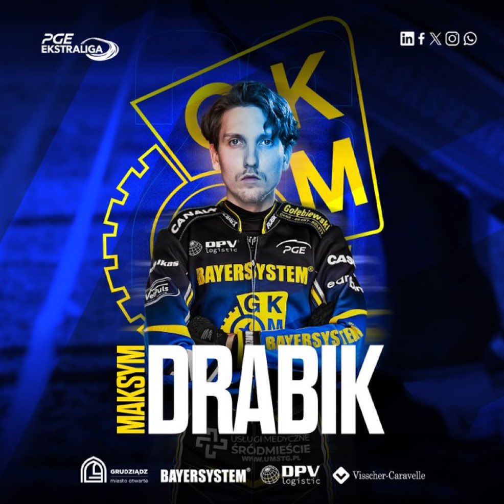 Jakim cudem wychodzi niektórym, że Drabik nie jest wzmocnieniem dla GKM-u? 

Lidsey w 2025 wykręcił jedynie 1.571 w Grudziądzu, a Drabik, nawet przy słabym sezonie, spokojnie uzyska 1.800. 

Zresztą wygląda na to, że GKM może zrobić 7/7 u siebie w 2026. 

#speedway