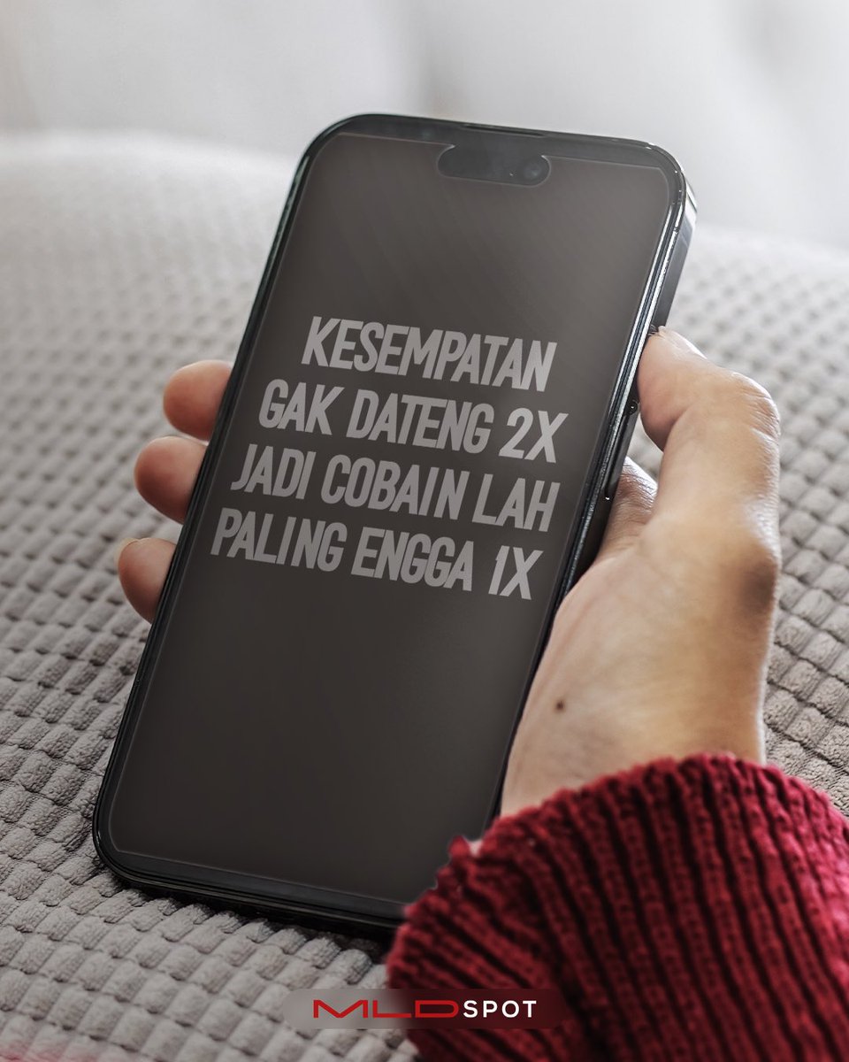 MLDSPOT's tweet image. Sefruit kata-kata hari ini.. Gak usah takut nyoba yang baru-baru brok! Biar tau rasanya. Setuju gak?

#MLDSPOT #SpotNongkrongDigital #AnakNongkrongMLD #ManBeyondStandard #Kesempatan