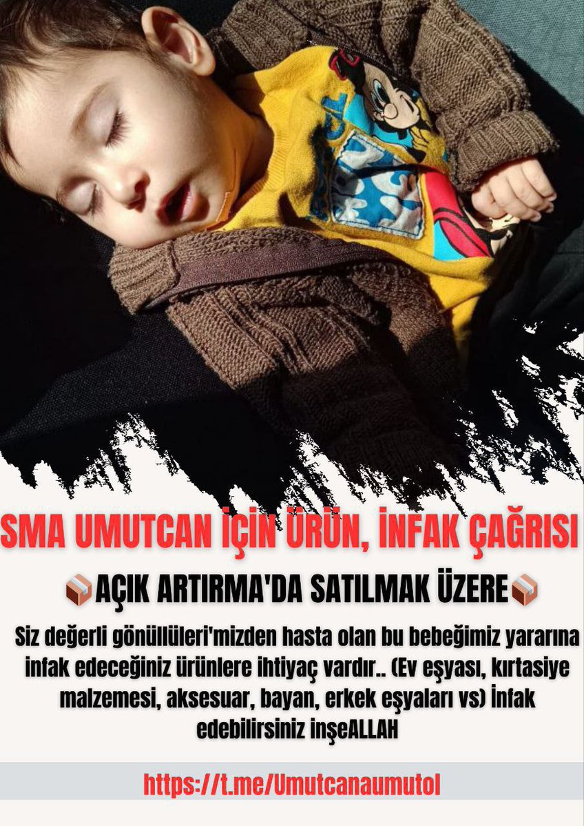 SİZ DEĞERLİ X GÖNÜLLÜLERİN'DEN UMUTCANIN BİR İSTEĞİ VAR. 💐

ABLALARIMDAN VE ABİLERİMDEN  İLACIMA KAVUŞMAK İÇİN AÇIK ARTIRMA'DA SATABİLECEĞİMİZ 

ÜRÜNLER İNFAK ETMENİZİ İSTERİM... 

BİLİYORUM YORULDUNUZ YORULDUK AMA YAKLAŞTIK.
BEN SAVAŞMAYI BIRAKMADIM SİZDE BIRAKMAYIN. 💐