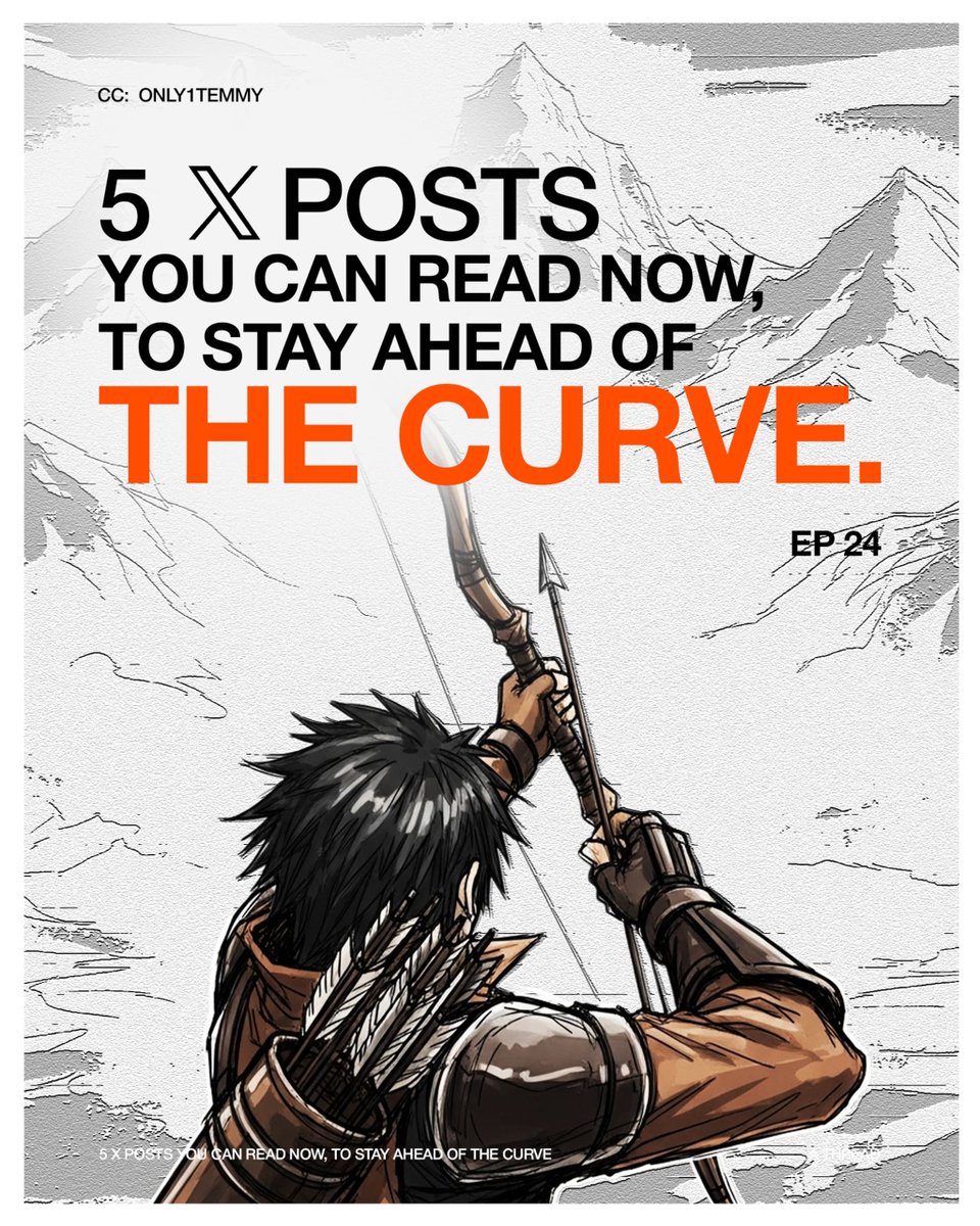 You honestly need to start building your way to success in web3.

Sadly, most people still rely on luck instead of building something that works for them.

Here are 5 posts i read this week that can help you build a system without thinking twice:🧵👇