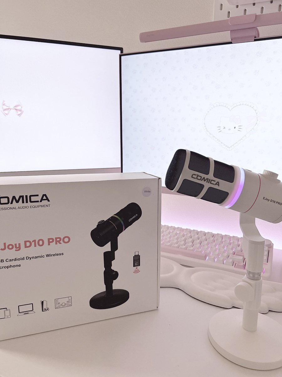 COMICA ダイナミックマイク USB/XLR EJoy D10 有線 白色 ☘️Comica