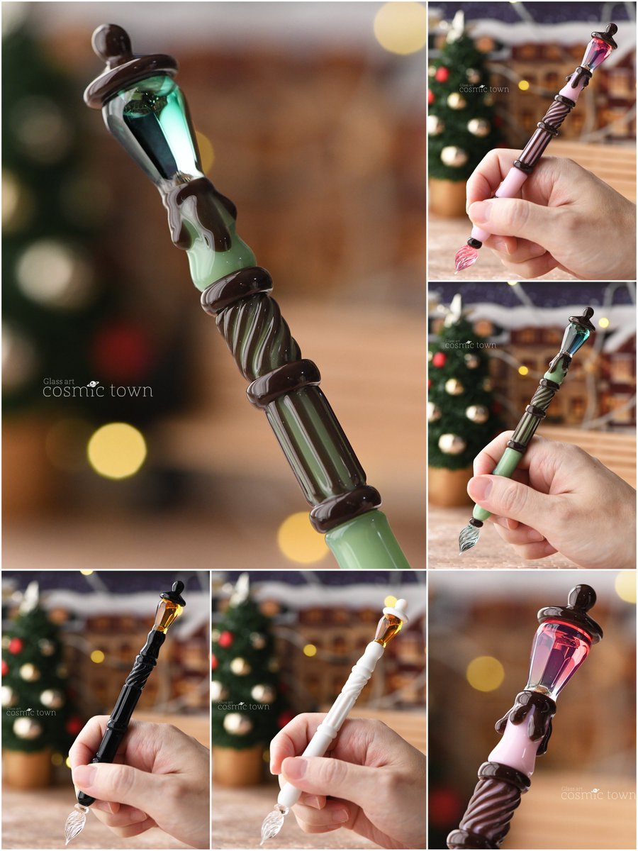 クリスマス気分を高めてくれるガラスペンがたくさんできました〜！！🎁🎄✨