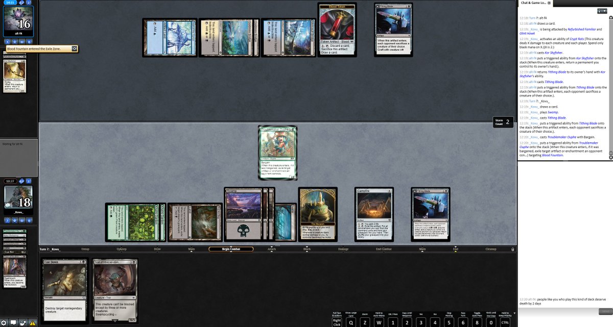 "People says that Pauper community is awesome, let's see"
Pauper community:

Jokes aside it happens on every format and in every single game, this is just a special one
<a href="/MTGOsalt/">MTGOsalt</a>