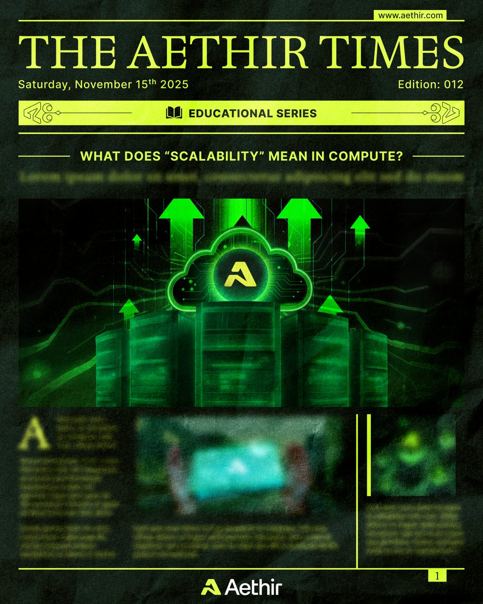 Continuing our special Educational Series, we bring a very important and effective topic that every top leader, including <a href="/finkd/">Mark Zuckerberg</a>, Jensen Huang, and <a href="/sama/">Sam Altman</a>, has been discussing lately.

What does “Scalability” mean in Compute?

Let’s read it through 🧵👇