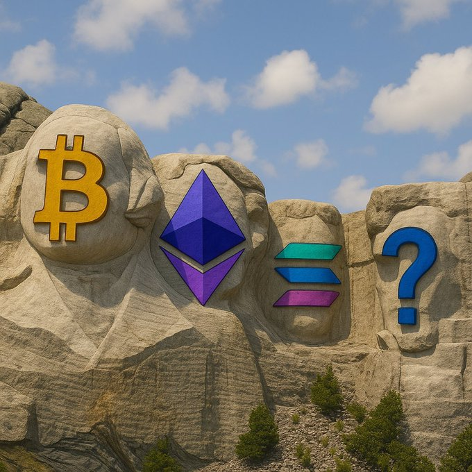 PIFFcoinDC's tweet photo. What TICKER?
The big four, $BTC, $ETH, $SOL 

We suggest a meme token which has transcended or has the ability to transcend All three token. https://t.co/StGljqjbNT