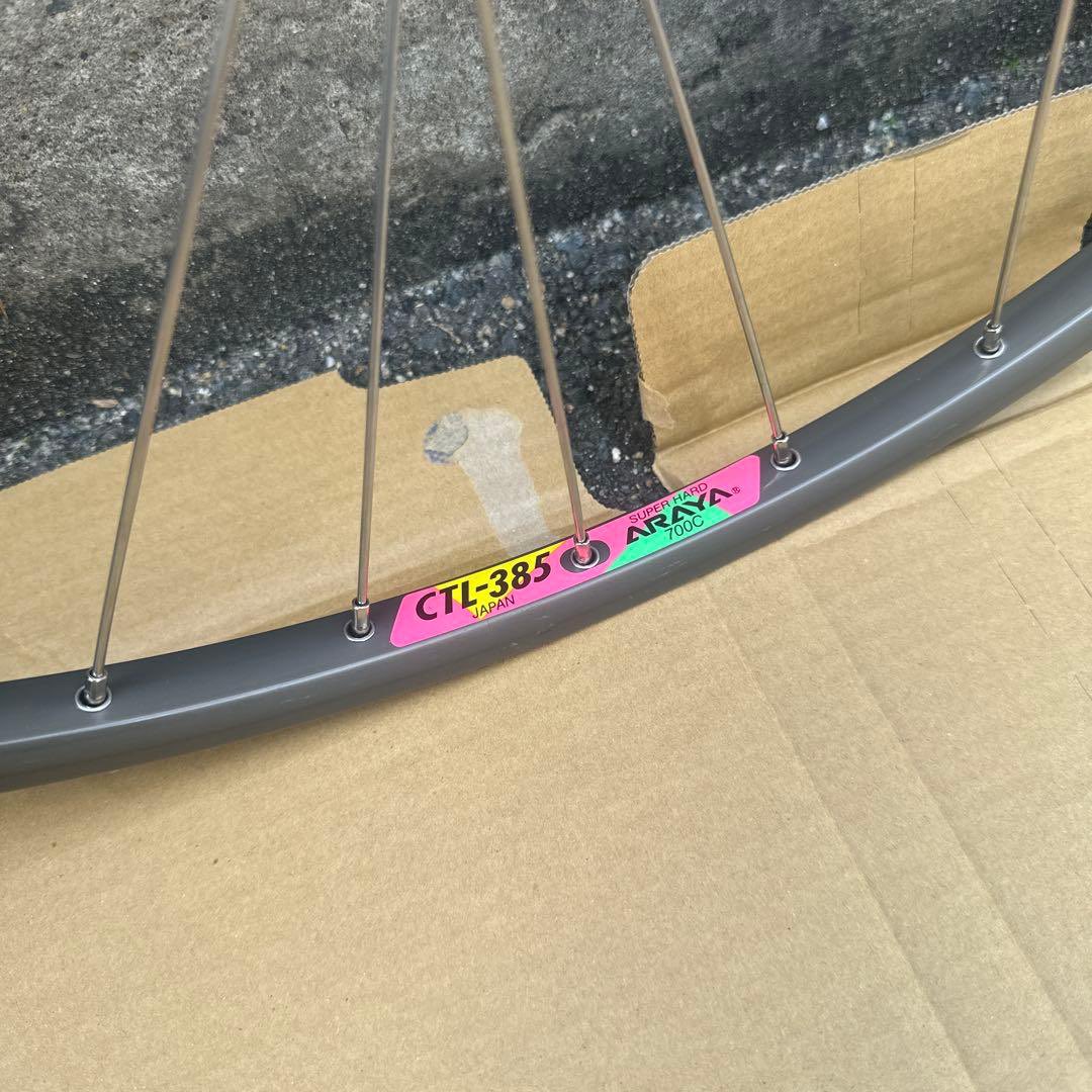 communionidn's tweet image. Track racing wheelset Araya CTL-385 rims grey/gun metal color, Suntour Superbe Pro Custom Made front hub 100mm, Gran Compe rear hub 120mm &amp;amp; Hoshi spoke 

*Unused 
Good condition 

Price: Ask 

#communion #communionidn #fnfjb