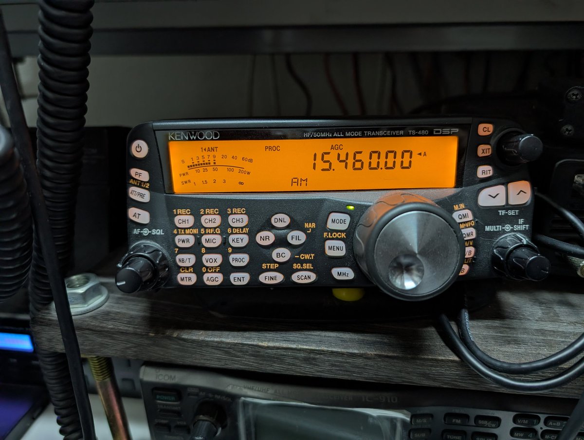 1週間はやいなあ
もう、日曜日のこの時間か
オーストラリアになってからは当地ではこの時期ちょっと弱め
Sは6から9くらいでQSB
#KTWR
#フレンドシップラジオ