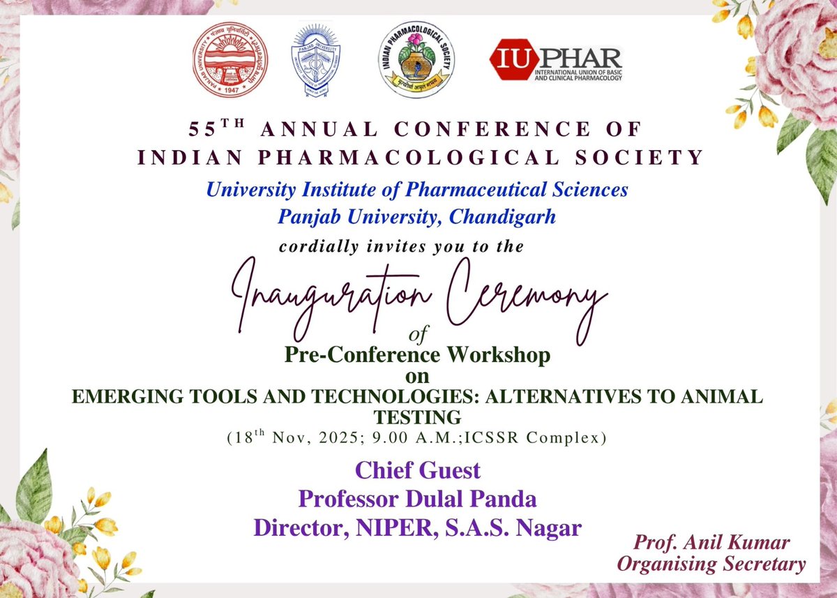 UIPSconnect's tweet image. #panjabuniversity #puchd
#ceremony #inaugration
#niper #nipermohali #uips
#pharmacology #indianpharmacologicalsociety
#conference