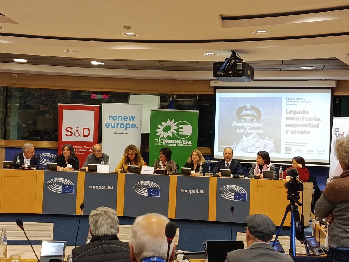 Francisco sin Franco "Legado
autoritario, impunidad y olvido" 
Una representació de la sectorial de  Memòria d'ERC va assistir a les jornades Grup de Memòria del Parlament Europeu. Neus Roig va parlar sobre el robatori de nadons durant el franquisme i post-frasquisme.