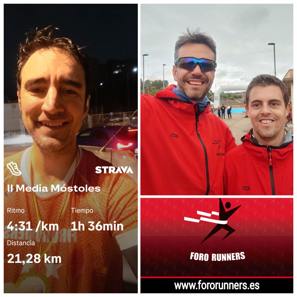 ¡Fin de semana de carreras para el Club Foro Runners! 🏃‍♂️✨ Jorge brillando en la II Media Maratón Nocturna Ciudad de Móstoles, y David y Javi dominando el Cross Cerro del Portillo de Valdemoro. ¡Orgullosos! Más info: fororunners.es/club/ #ForoRunners #RunningCommunity