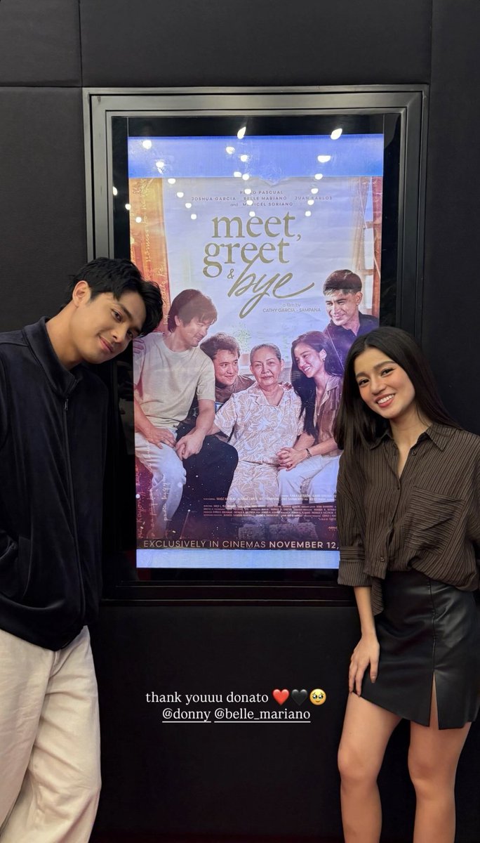 DonBelleWWOFC's tweet photo. IG | @donnypangilinan and @bellemariano02 on ms @.keiaaemielle's story!

"thank youuu donato ❤️🖤🥹
@.donny @.belle_mariano"

#DonnyPangilinan #BelleMariano
#DonBelle https://t.co/YZyQhYSPZp