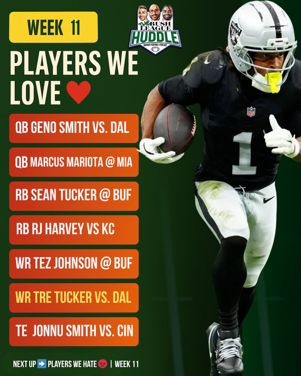 bushleaguehuddl's tweet image. Week 11 Fantasy Football Start/Sit Warning 🚨

#Week11 #FantasyFootballAdvice #NFLFantasy #StartSit