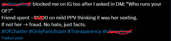 WeissWein_it's tweet photo. This was instantly shadowbanned ofc lol :) π²π½π―π΅
#shadowban #ofchatter #onlyfansscam #transparency https://t.co/VGE6KOQ6wv